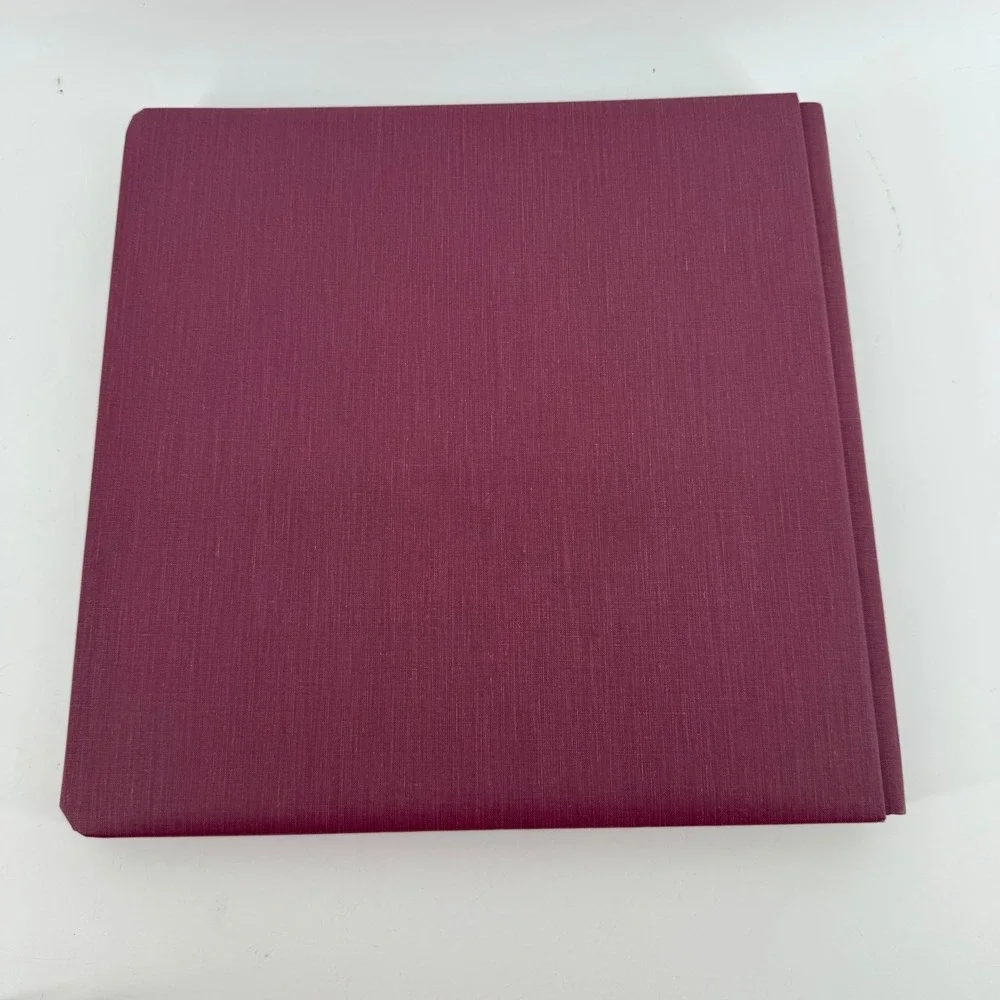 Creative Memories 12x12 Scrapbook Photo Album Set 2 Cranberry Burgundy Gold Foil